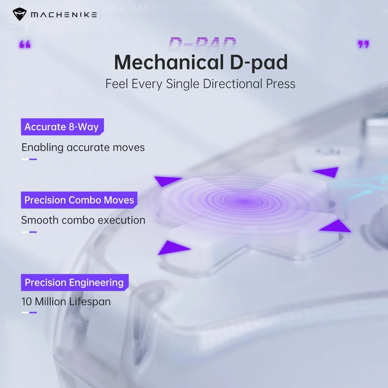 Machenike G3S Wireless Gaming Controller - Black - Image 7