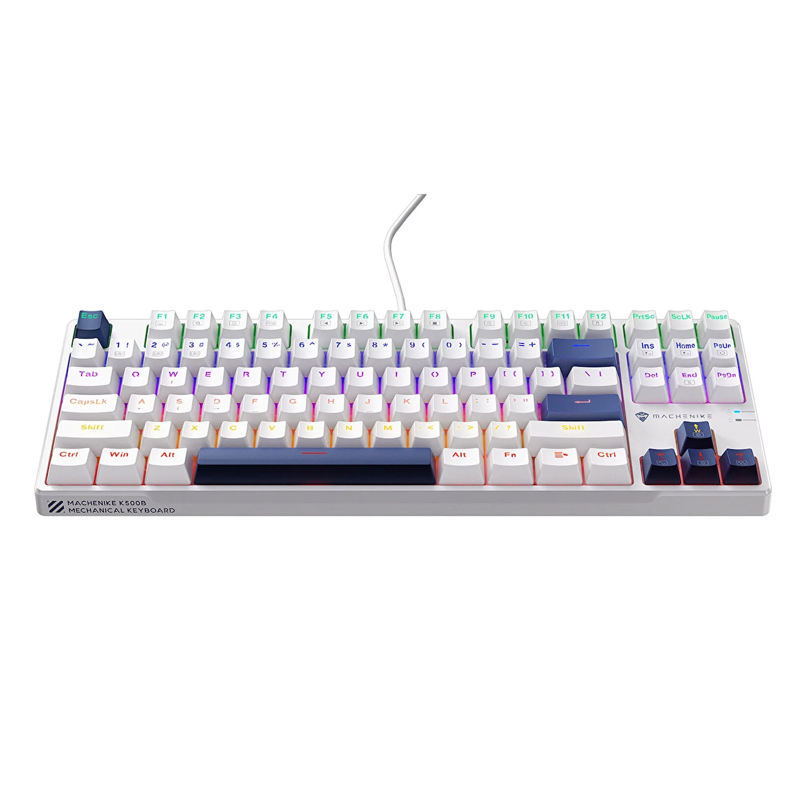 Machenike K500B-B87 Wired Mechanical Keyboard – 87-Key Red Switches Hot-Swappable RGB Backlight - Image 2