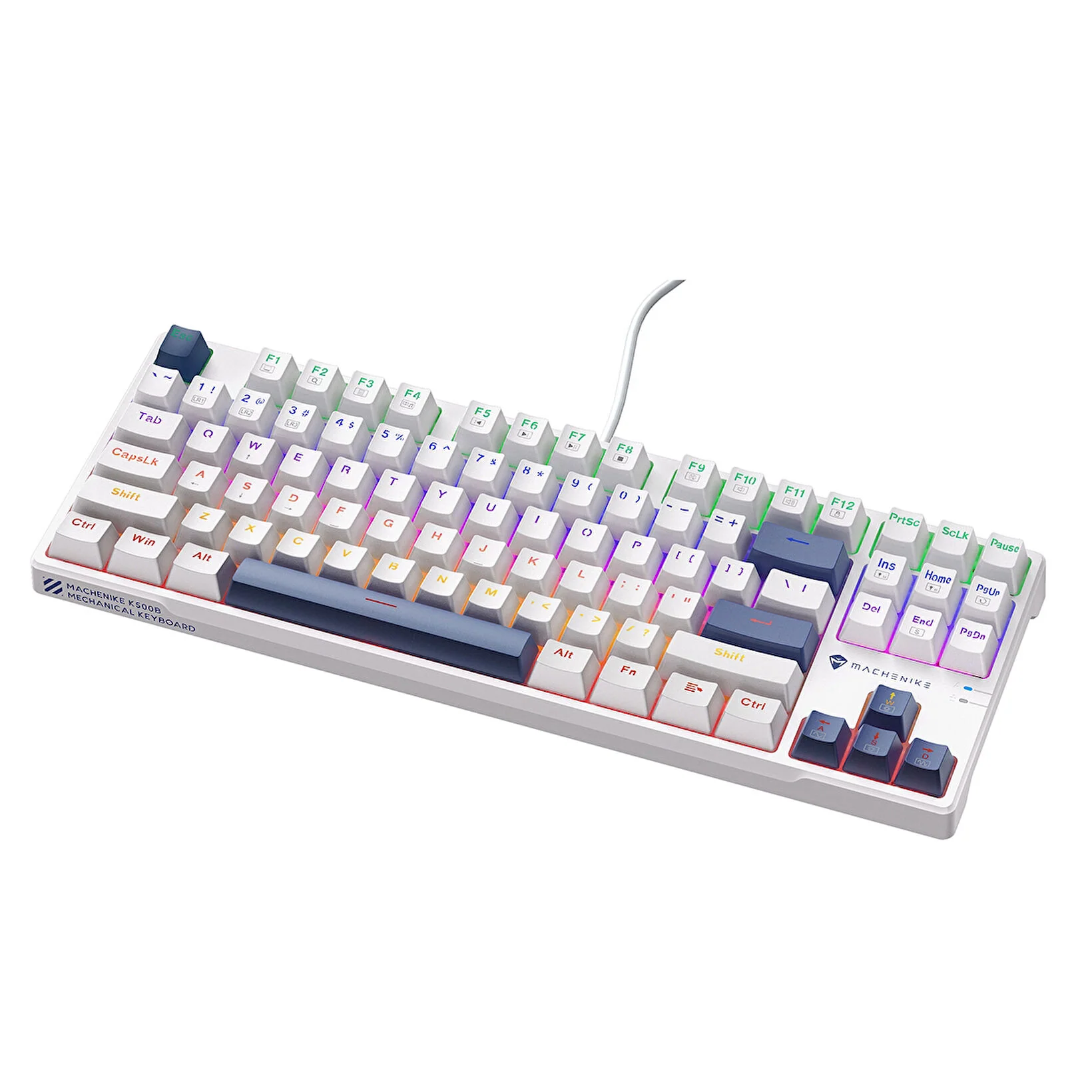Machenike K500B-B87 Wired Mechanical Keyboard – 87-Key Red Switches Hot-Swappable RGB Backlight - Image 3