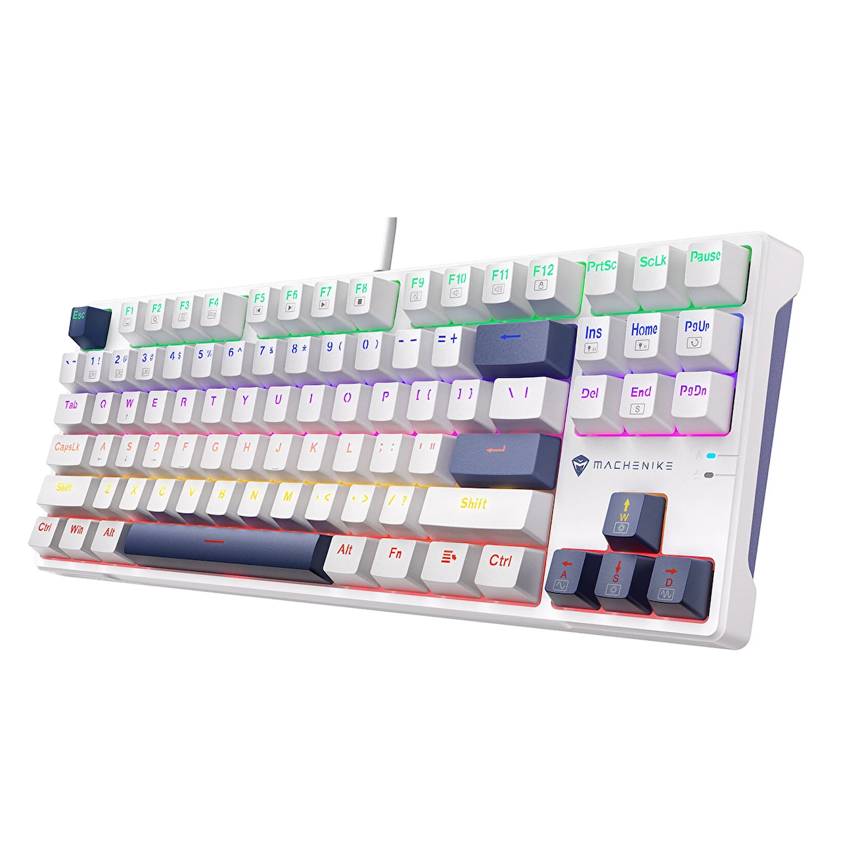Machenike K500B-B87 Wired Mechanical Keyboard – 87-Key Red Switches Hot-Swappable RGB Backlight - Image 4