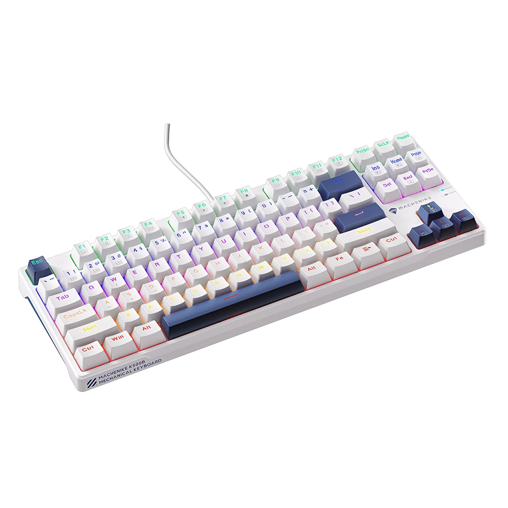 Machenike K500B-B87 Wired Mechanical Keyboard – 87-Key Red Switches Hot-Swappable RGB Backlight - Image 5