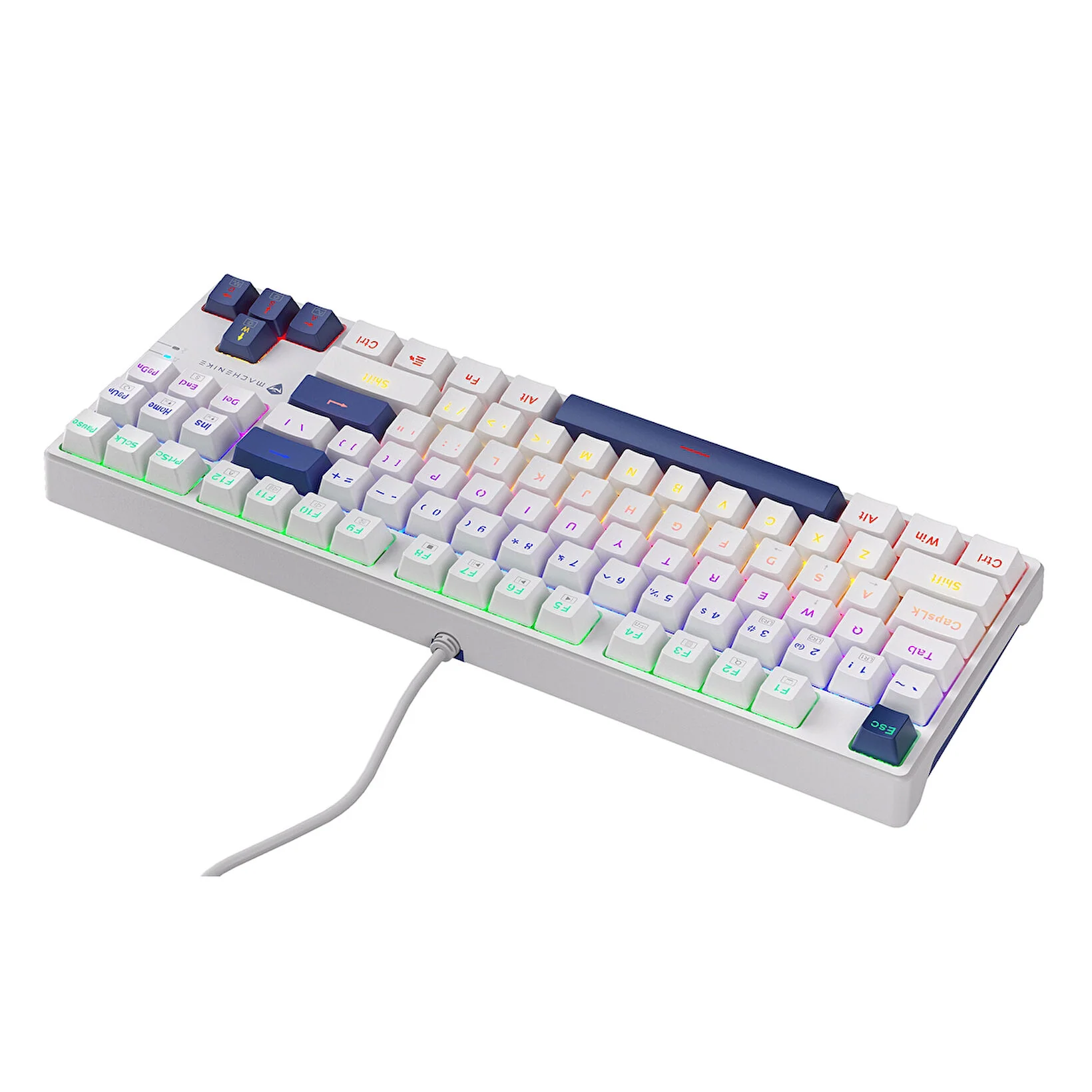 Machenike K500B-B87 Wired Mechanical Keyboard – 87-Key Red Switches Hot-Swappable RGB Backlight - Image 6