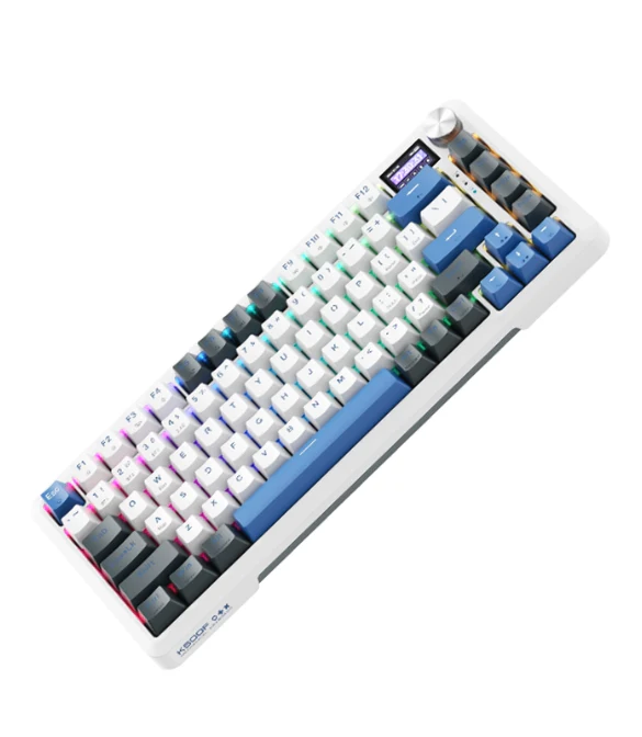 Machenike K500F-B81W Tri-mode GR Silver Switch RGB Navy - Image 3