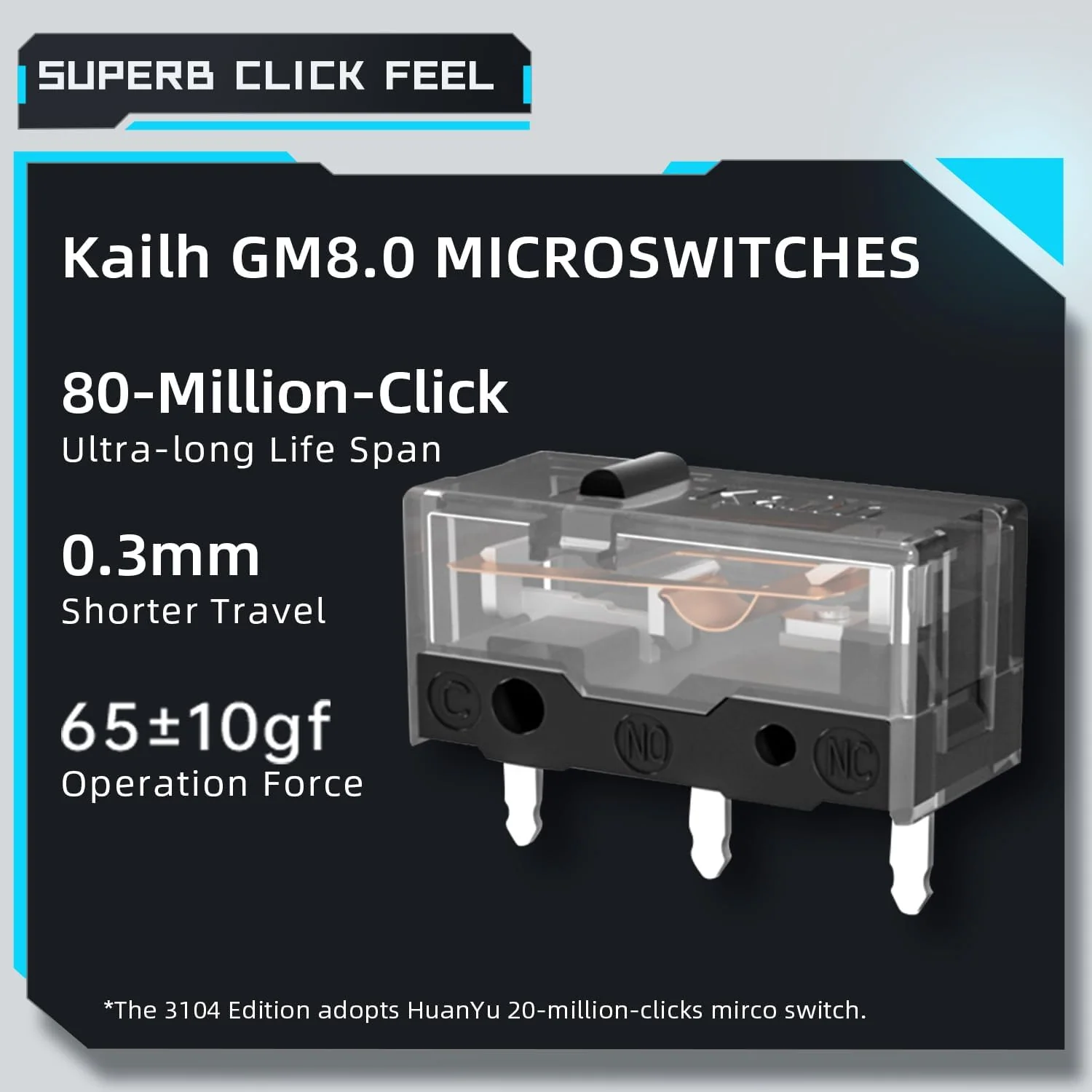 Machenike M7 Pro Wireless Gaming Mouse – Black PAW3395 Sensor Wired/2.4GHz Ultra-Precise Lightweight Design - Image 5