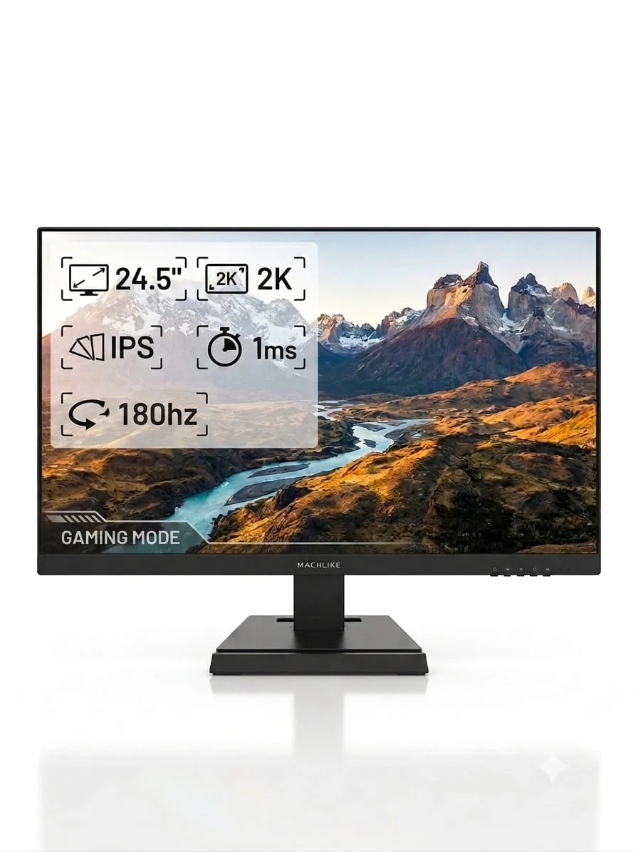 Machenike MZQ25F180 24.5" 180Hz  2K QHD  1MS IPS GAMING MONITOR