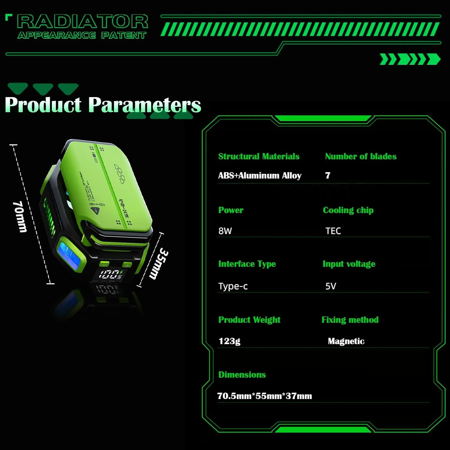 Magnetic Phone Cooler with Rechargeable Battery - Image 4