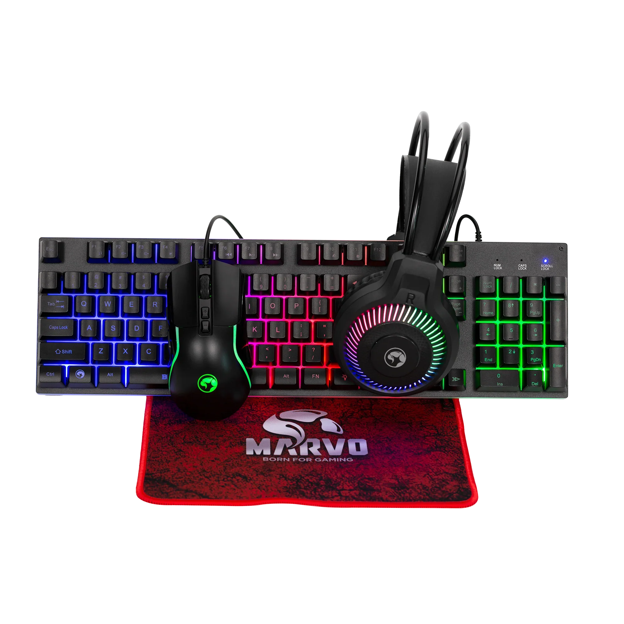 MARVO Gaming COMBO Loot 40 CM416 4in1 - Keyboard, Headset, Mouse, Mousepad