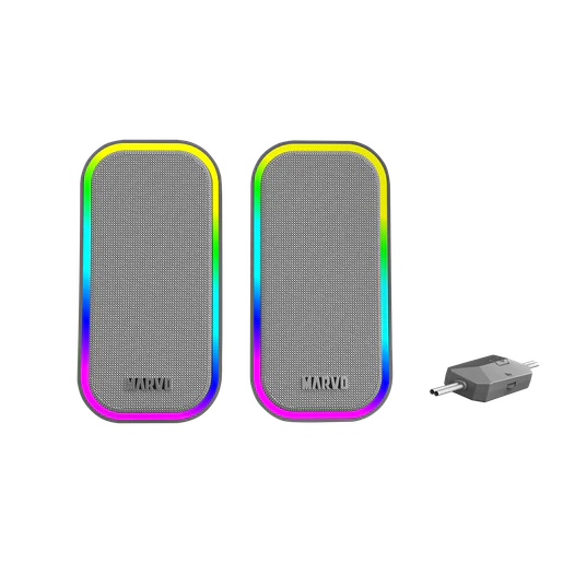 Marvo Havoc 20 Grey Wired Stereo Speaker - Image 2