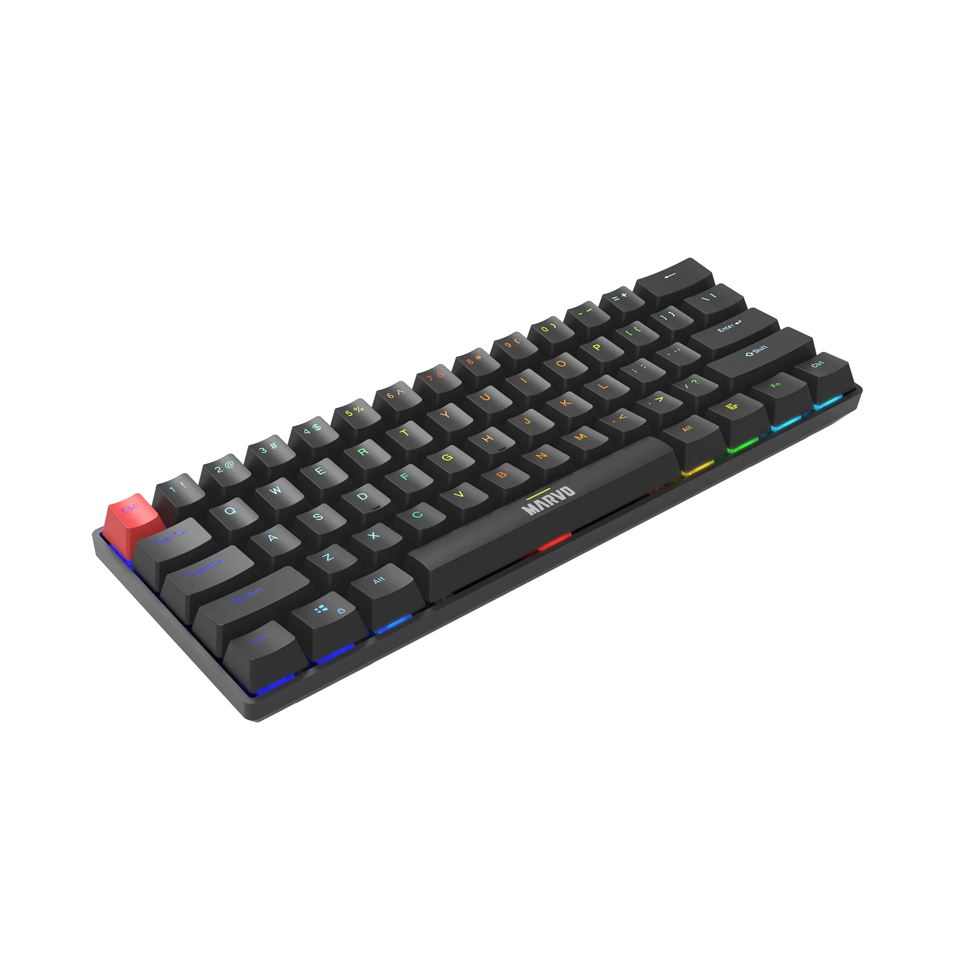 Marvo Saber 61 Wired Gaming Keyboard Black - Image 5