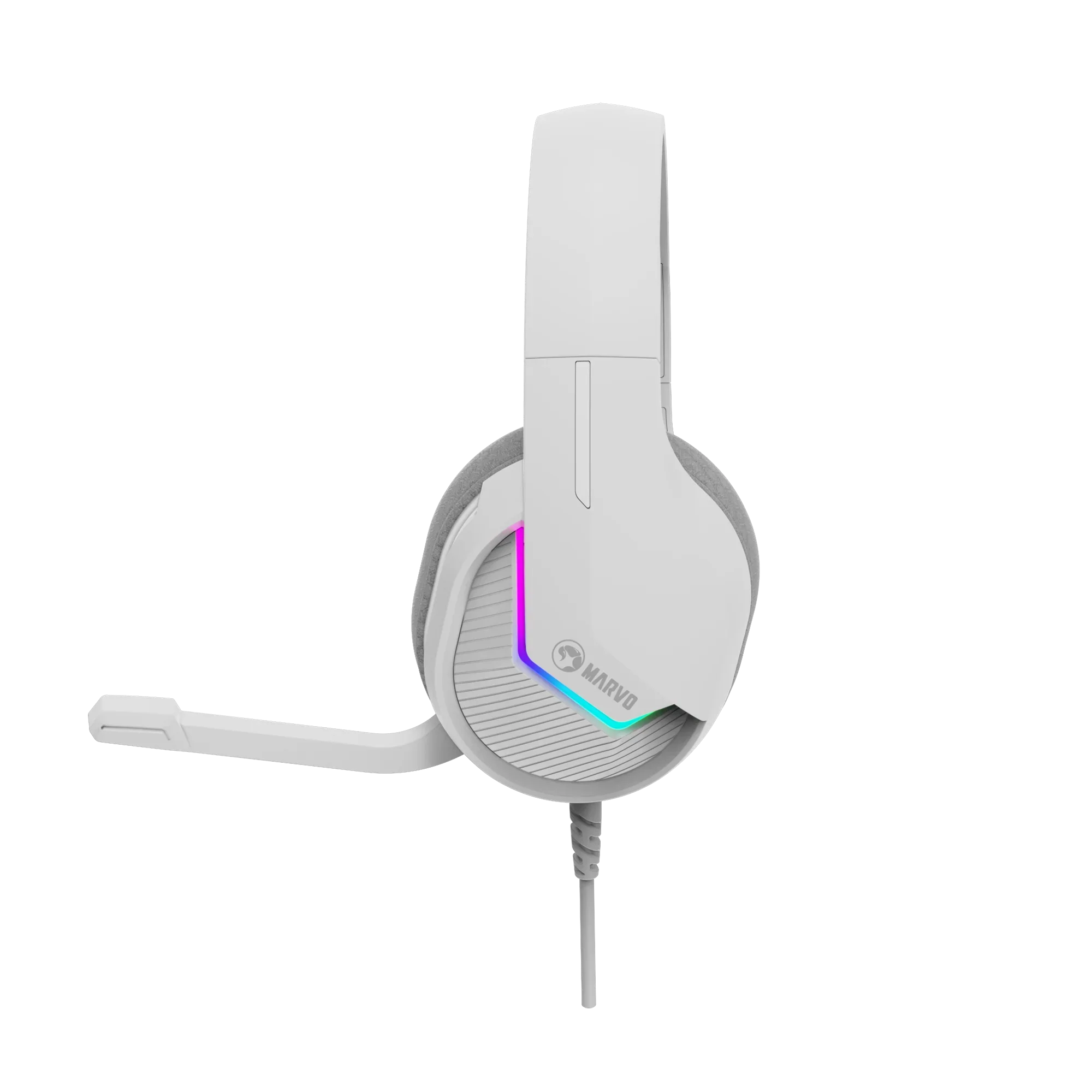 Marvo Tactic 40 Wired Gaming Headset - White - Image 5