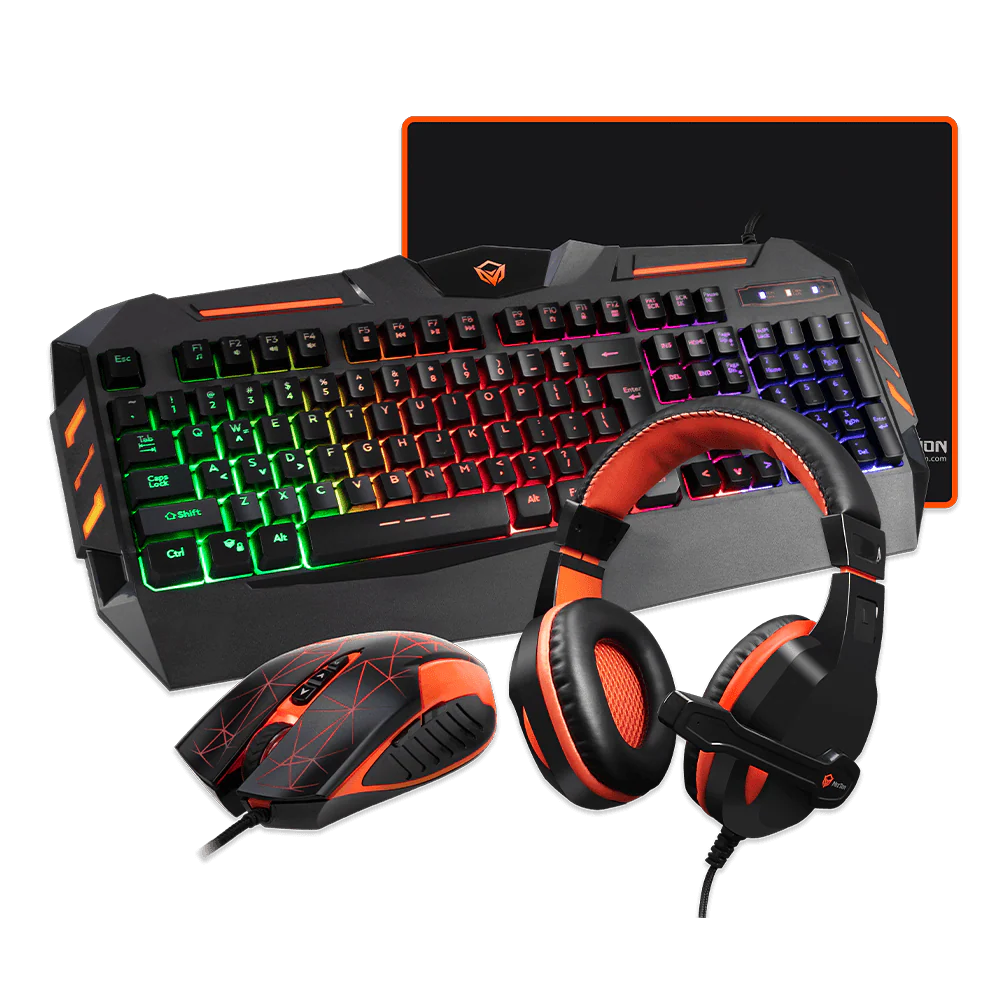 MEETION 4 IN 1 GAMING KIT C500 (KEYBOARD+MOUSE+HEADSET+PAD)