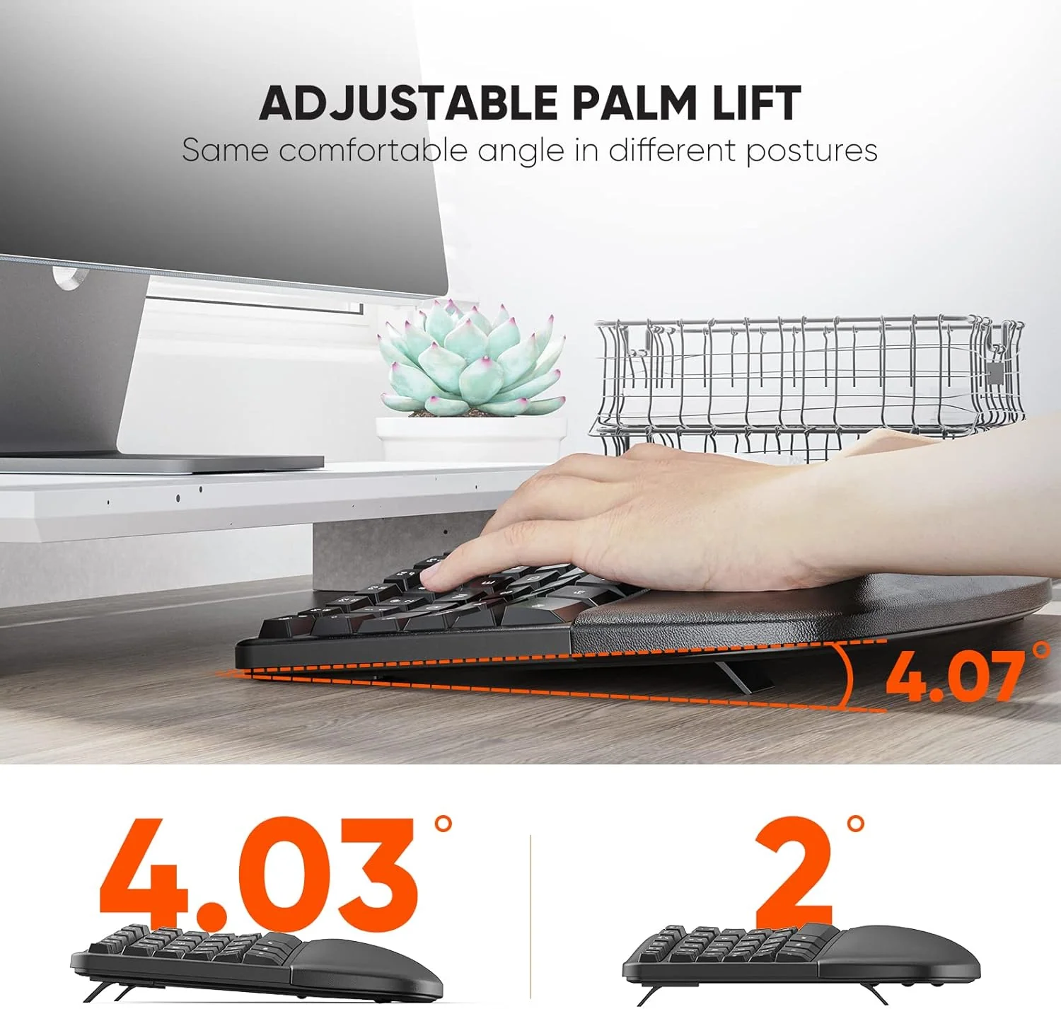 Meetion Director C Wireless Ergonomic Keyboard And Mouse Combo - Image 4