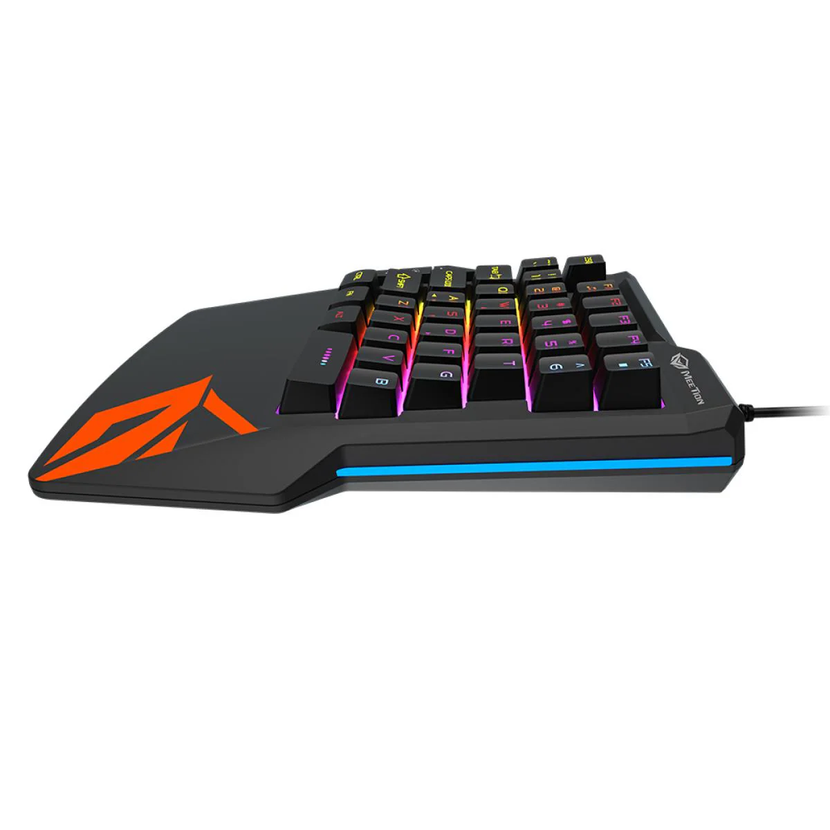 MEETION MT-KB015 LED RAINBOW BACKLIGHT ONE-HANDED GAMING KEYBOARD - Image 3