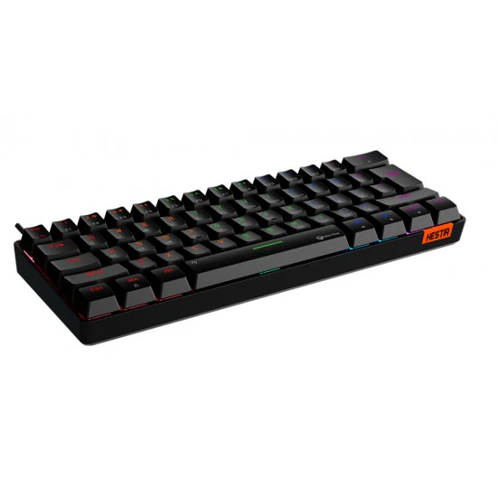 MEETION MT-MK005 60% MECHANICAL GAMING KEYBOARD FULL KEYS ANTI-GHOSTING WITH LED BACKLIGHT - BLACK - Image 2
