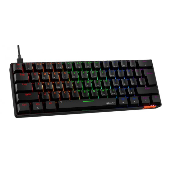 MEETION MT-MK005 60% MECHANICAL GAMING KEYBOARD FULL KEYS ANTI-GHOSTING WITH LED BACKLIGHT - BLACK - Image 5
