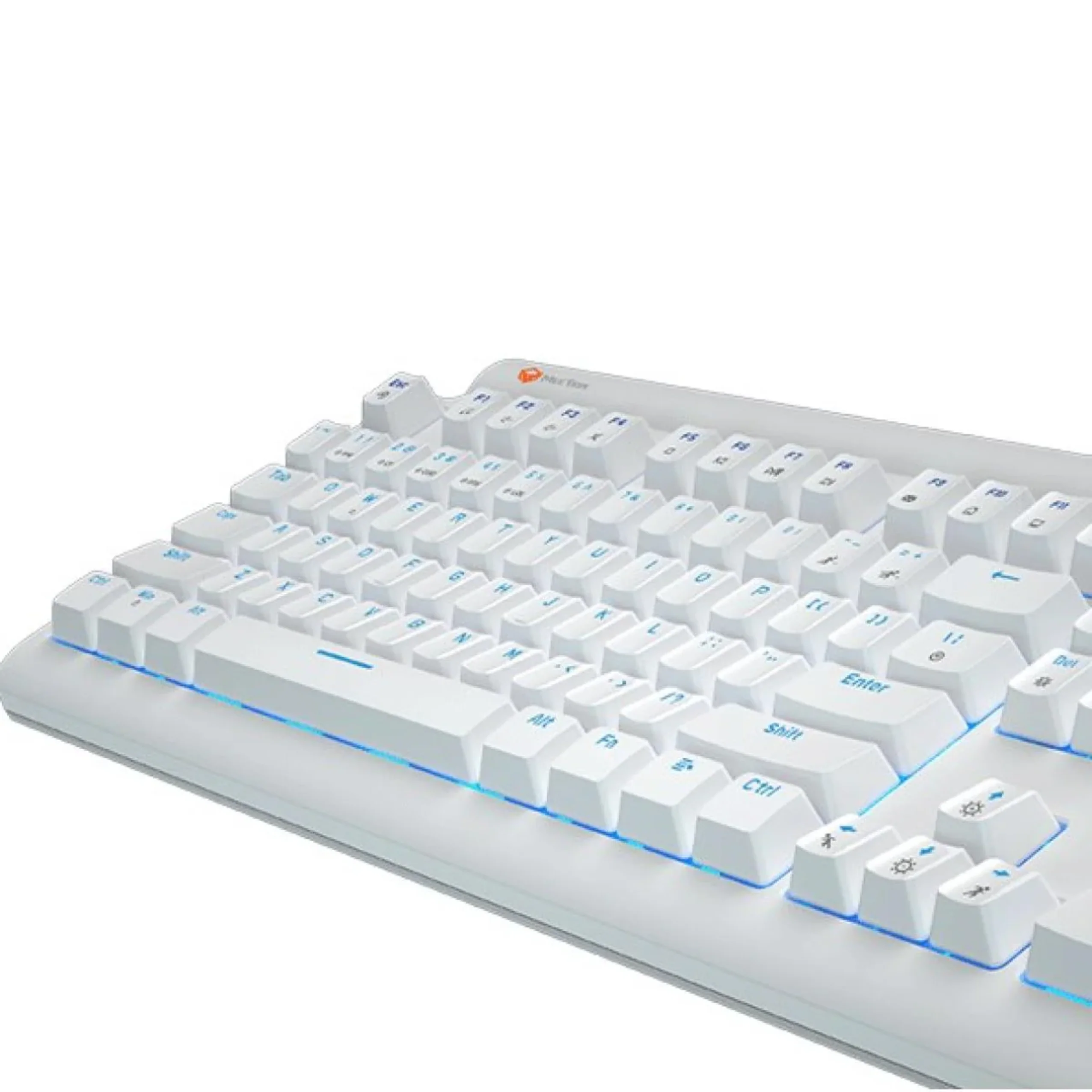 Meetion Blue Switch Olly Go Mechanical Gaming Keyboard - White - Image 3