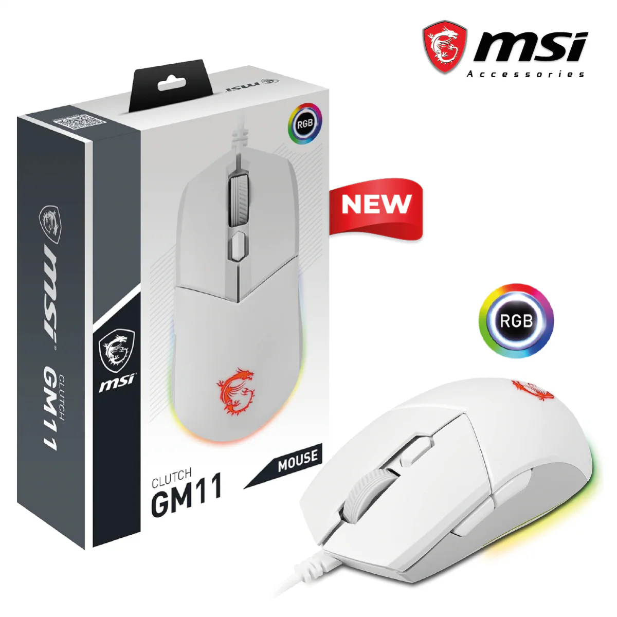 MSI CLUTCH GM11 5000 DPI Gaming Mouse - Image 4