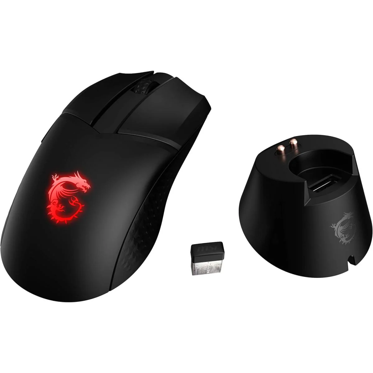 MSI Clutch GM41 Lightweight 20,000 DPI Wireless Gaming Mouse & Charging Dock - Image 4