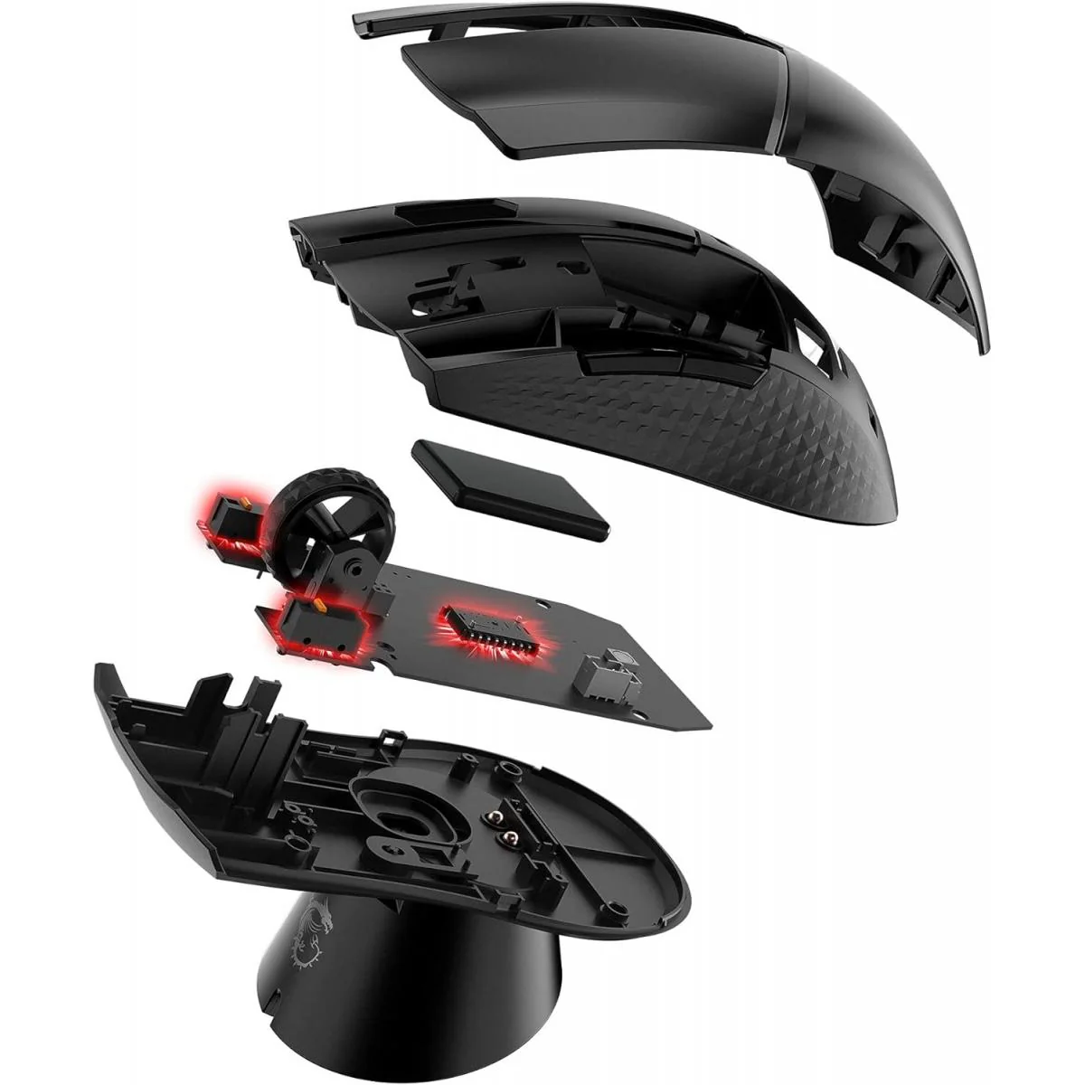 MSI Clutch GM41 Lightweight 20,000 DPI Wireless Gaming Mouse & Charging Dock - Image 5