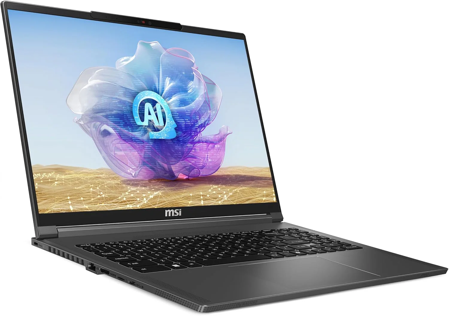 MSI Creator A16 AI+ Copilot+ AMD Ryzen AI 9 365 50 NPU TOPS, NVIDIA GeForce RTX 4060 8GB, 16" QHD+ 240Hz Aluminum LightWeight - Lunar Gray - Image 5