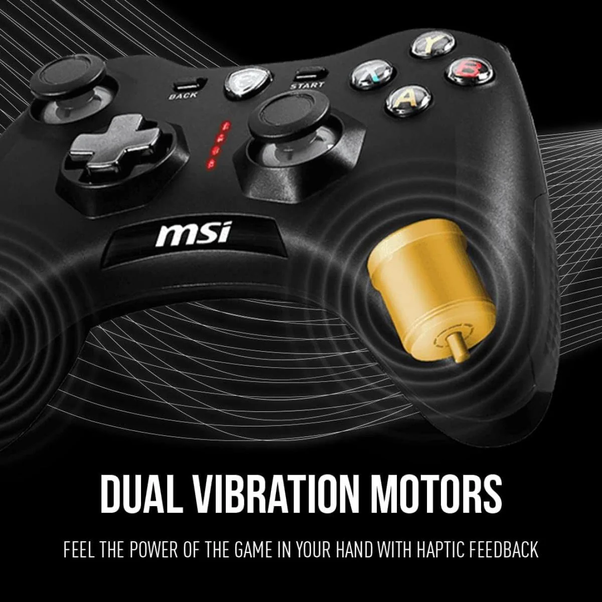 MSI Force GC30V2 Wireless Rechargeable Battery , Dual Vibration Motors, Dual Connection Modes, Gaming Controller - Image 3