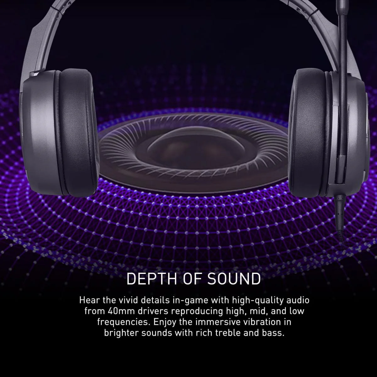 MSI IMMERSE GH40 Active Environment Noise Canceling (ENC), Virtual 7.1 Surround, GAMING HEADSET - Image 6