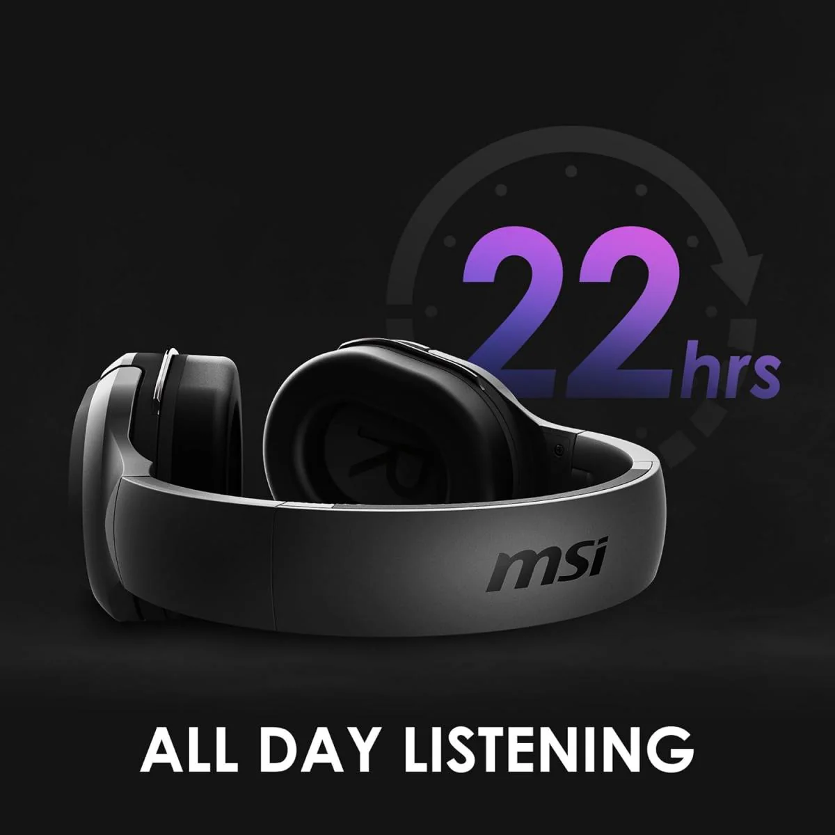 MSI Immerse GH50 Wireless – 22 Hr Battery Life, 50mm Neodymium Drivers, Gaming Headset - Image 5