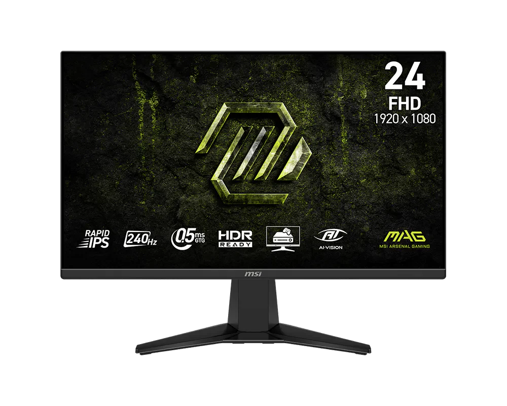 MSI MAG 245F X24 240HZ FHD 0.5ms (GtG, Min.) HDR GAMING MONITOR