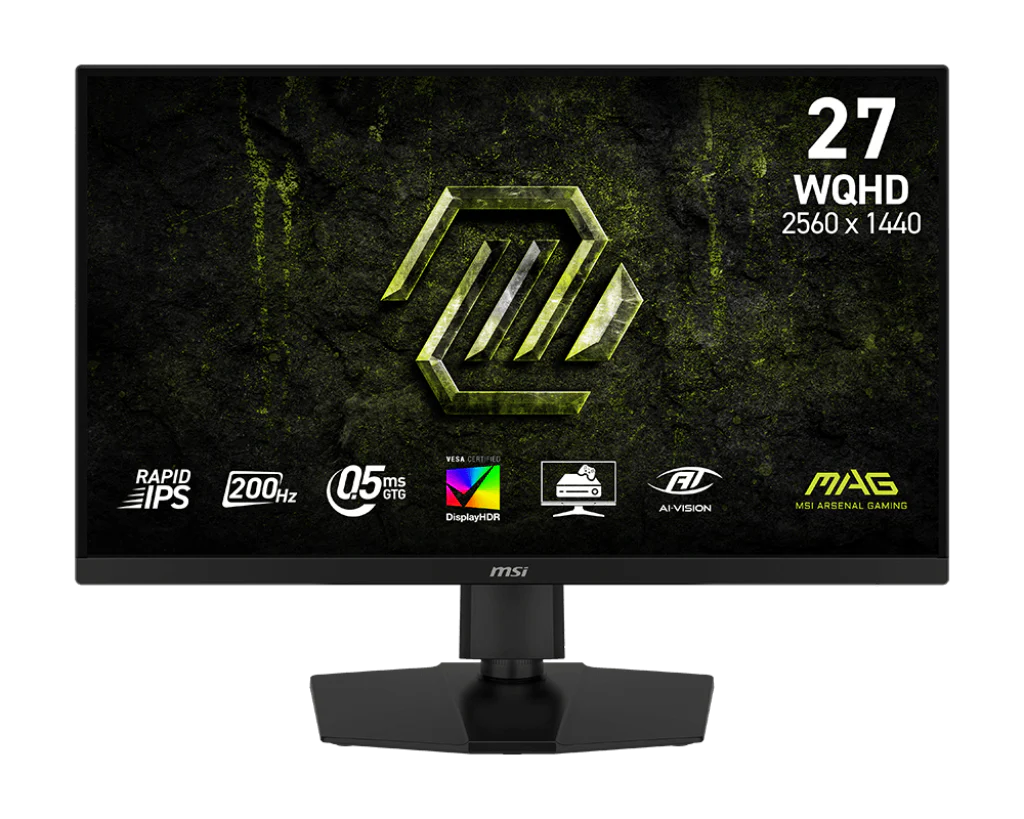 MSI MAG 274QPF E20 Flat 27" 2K 200hz 0.5ms Rapid IPS VESA Display HDR 400 AMD FreeSync Premium - Black GAMING MONITOR