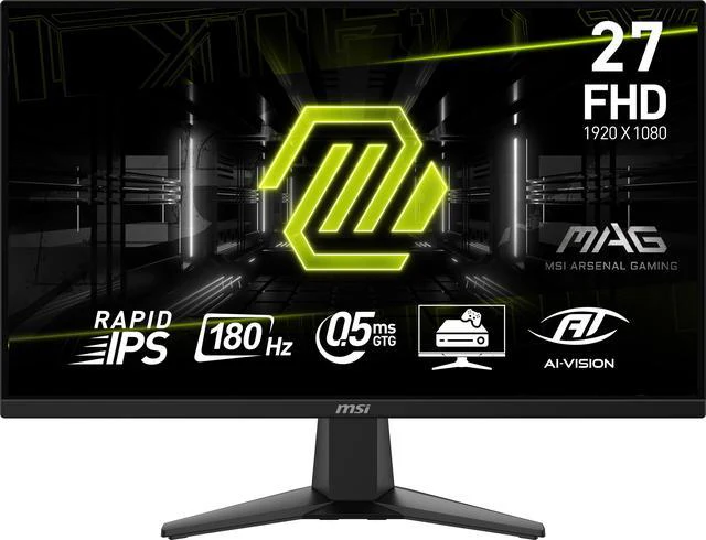 MSI MAG 275F 27" 180Hz Rapid IPS Flat FHD 1920 x 1080 0.5ms Gaming Monitor