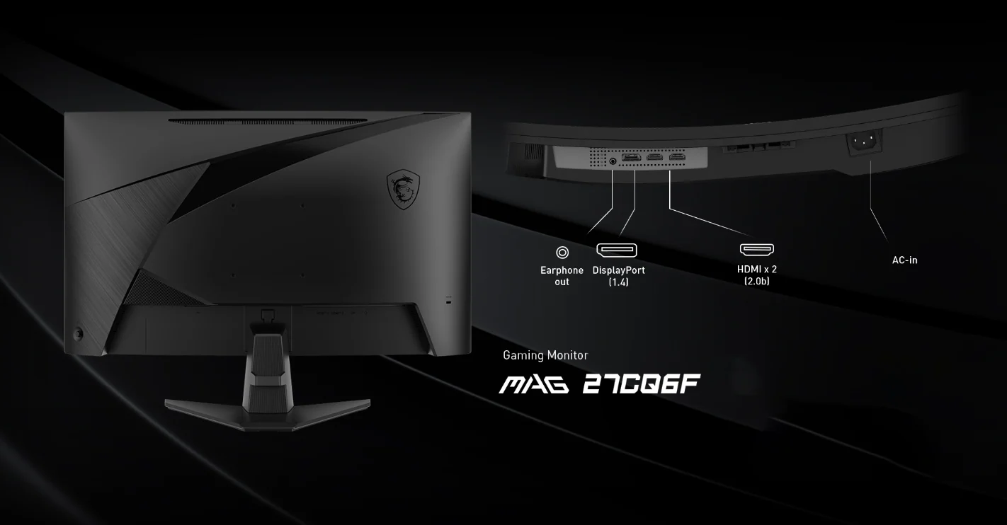MSI MAG 27CQ6F 2K Curve 1500R 27" 2560 x 1440 (WQHD) Adaptive-Sync Console Mode 180Hz Gaming Monitor - Image 5