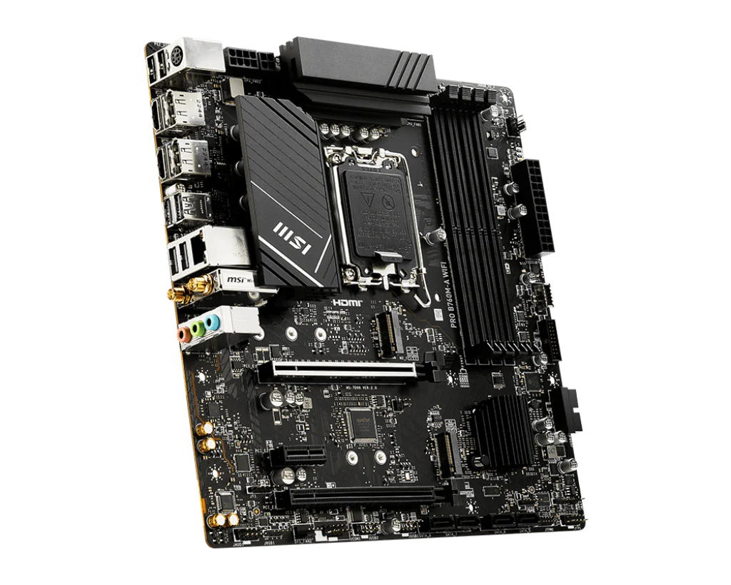 MSI PRO B760M-A WiFi 6E Intel 14th 13th 12th Series DDR5 - Image 2