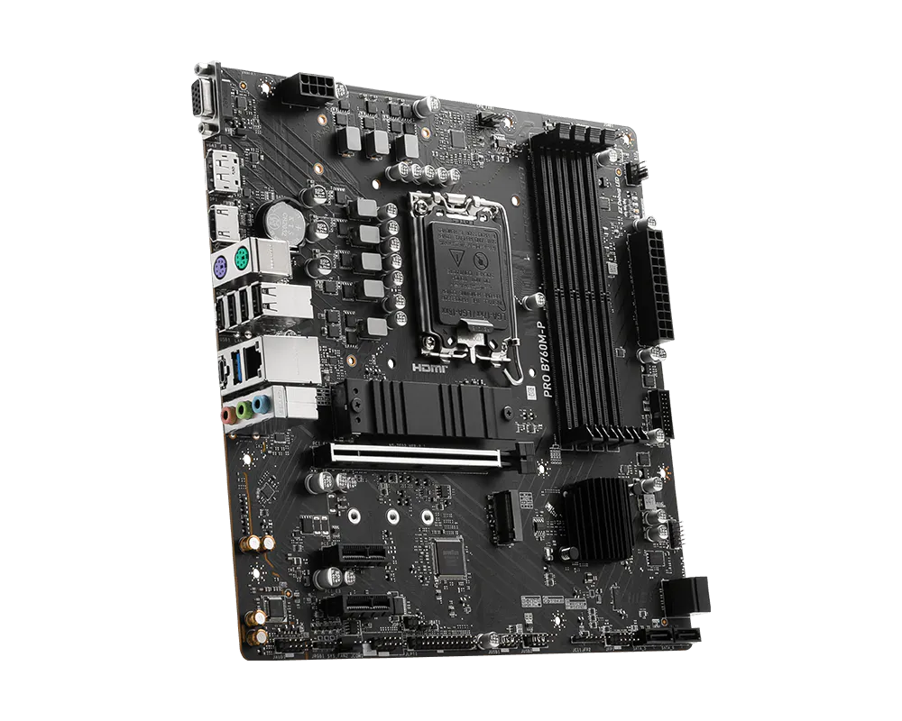 MSI PRO B760M-P Motherboard Intel B760 LGA 1700 Micro ATX MOTHERBOARD - Image 2