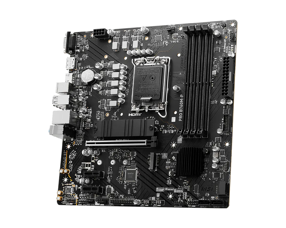 MSI PRO B760M-P Motherboard Intel B760 LGA 1700 Micro ATX MOTHERBOARD - Image 4