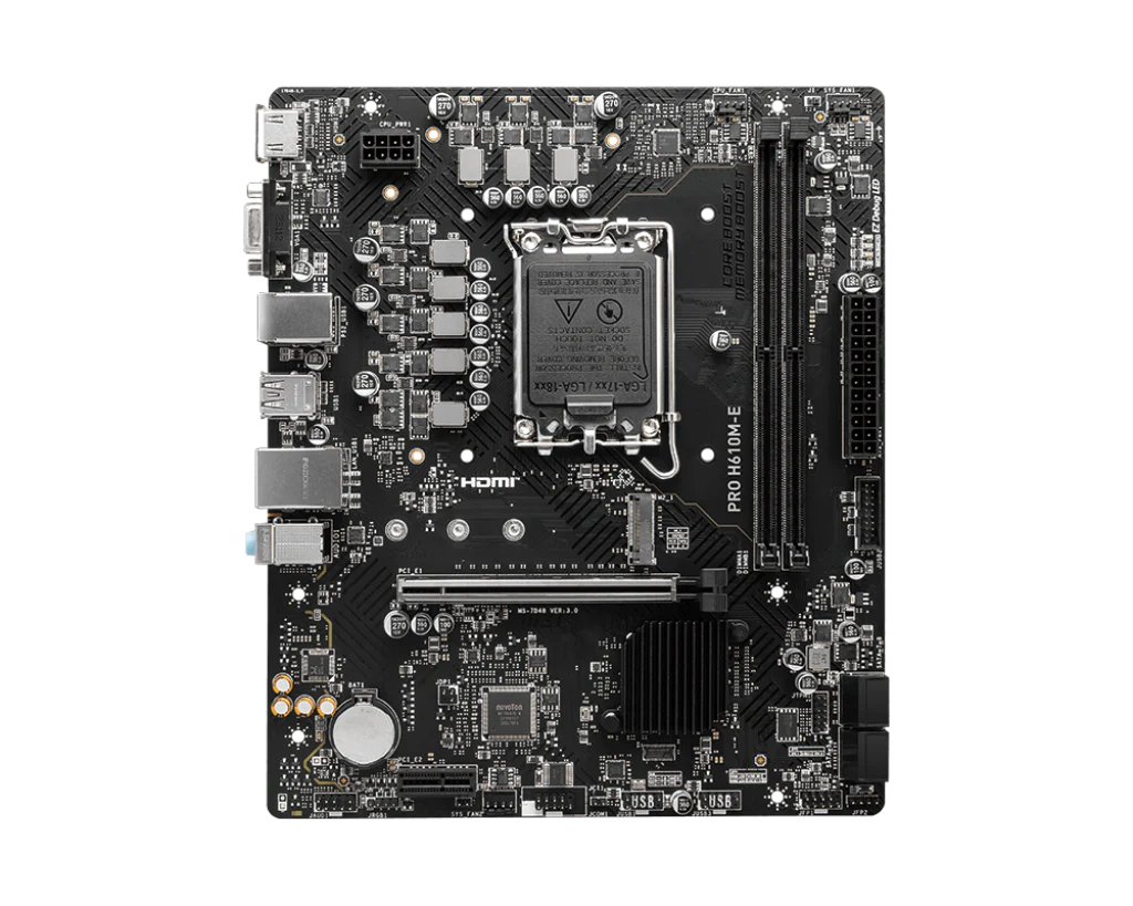 MSI PRO H610M-E DDR5 Intel® Core™ 14th/ 13th/ 12th Gen Processors LGA 1700 Motherboard - Image 3