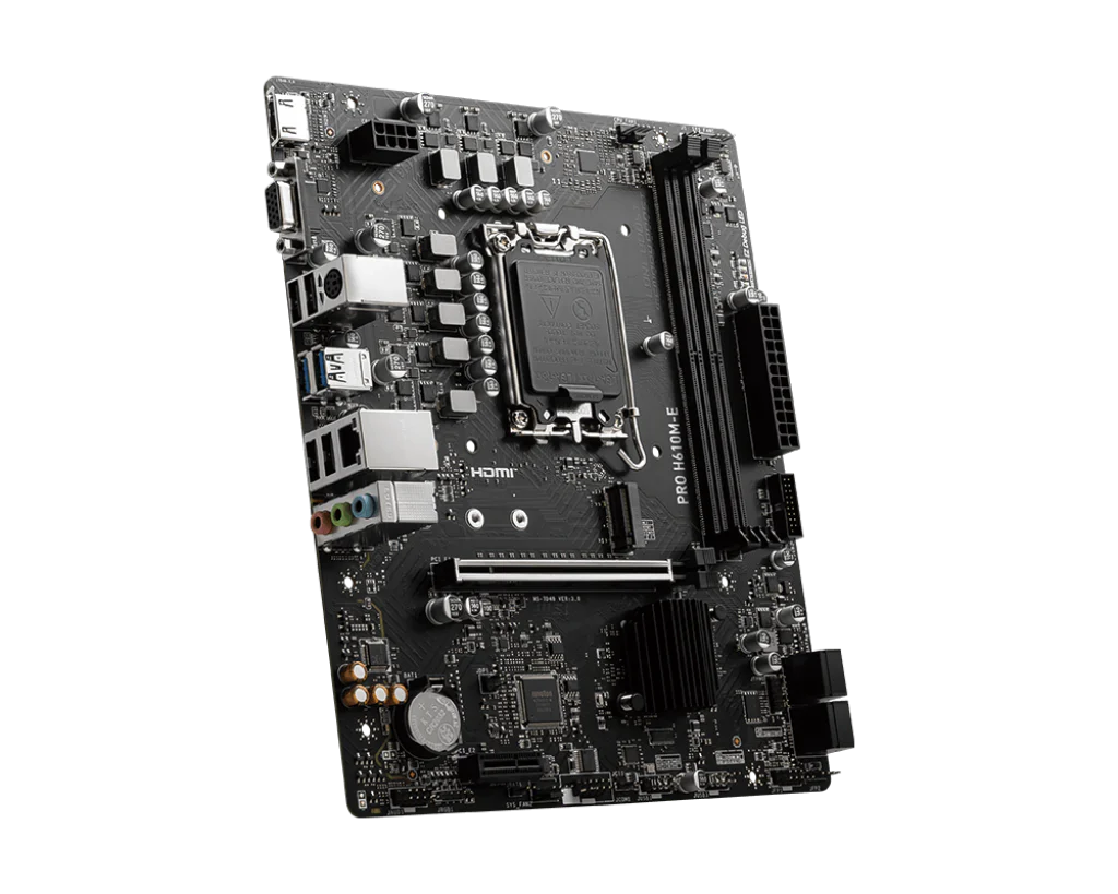 MSI PRO H610M-E DDR5 Intel® Core™ 14th/ 13th/ 12th Gen Processors LGA 1700 Motherboard - Image 4