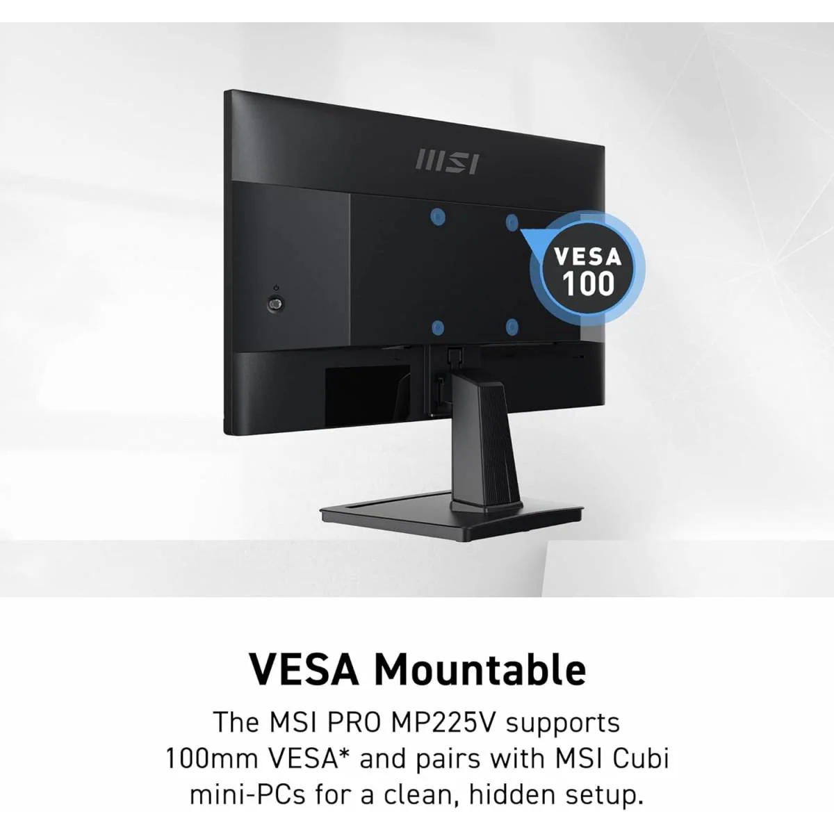 MSI PRO MP225V 22" VA FHD 100Hz Office Monitor - Black - Image 5