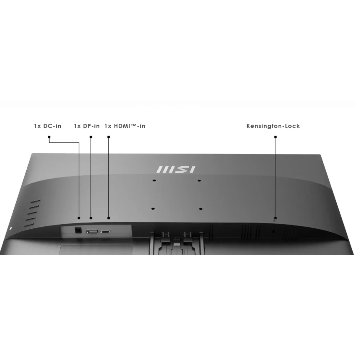 MSI PRO MP2412 24"FHD 100Hz TUV Certified Eyesight Protection 1ms HDMI & Display Port (1.2a) - Black - Image 3