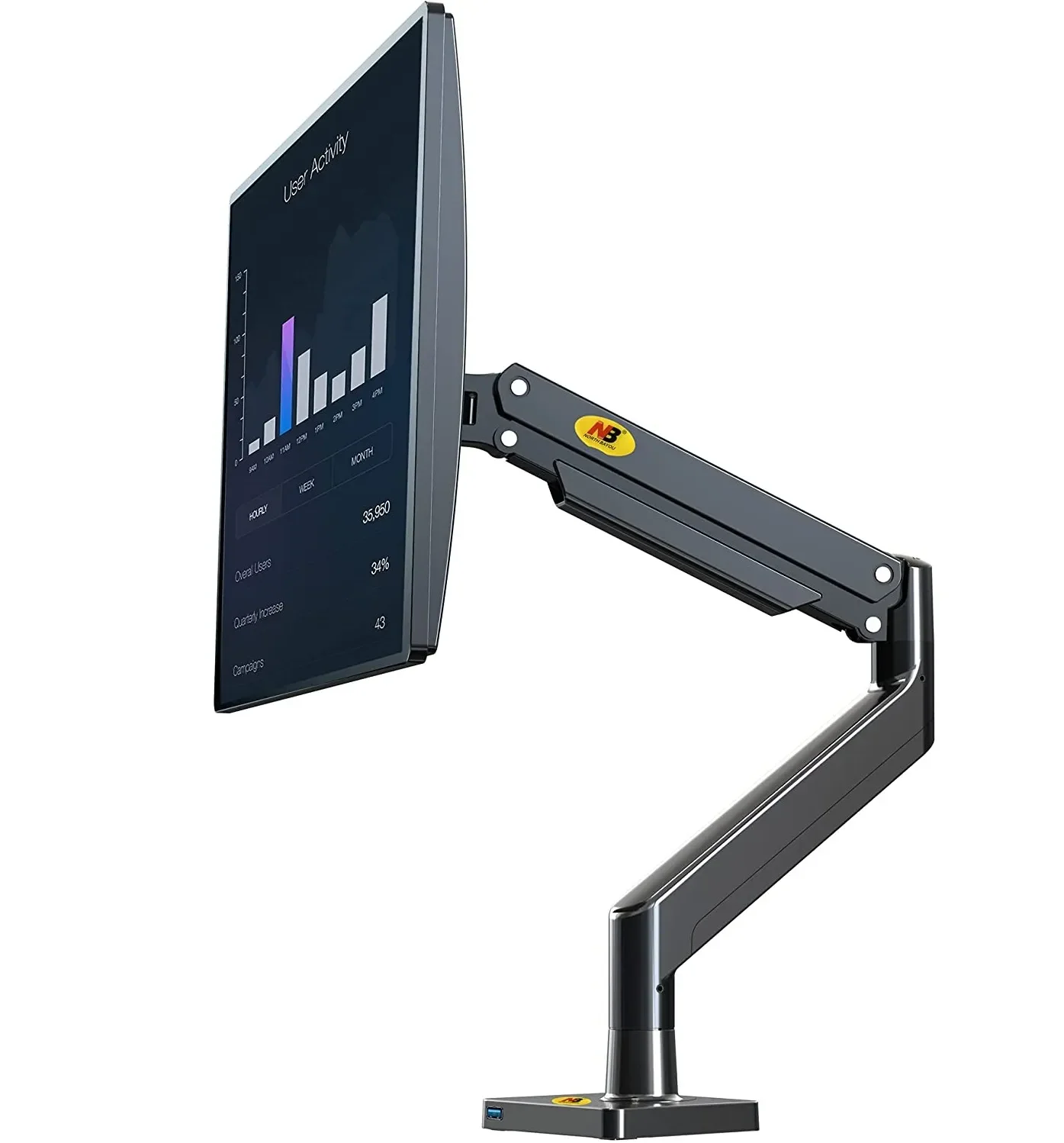 NB North Bayou G40 Monitor Arm Full Motion for 22''-40'' Monitor Stand
