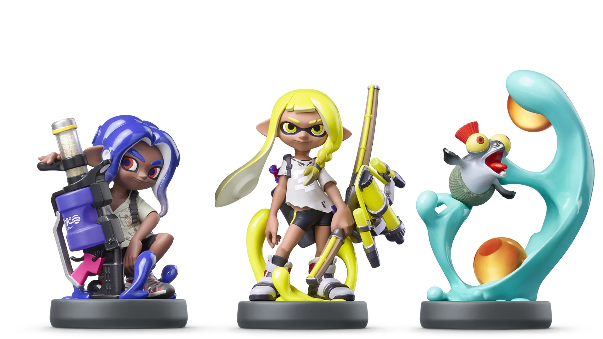 Nintendo Amiibo Splatoon 3 Blue Octoling Inkling Smallfry Set of 3 figures - Image 2