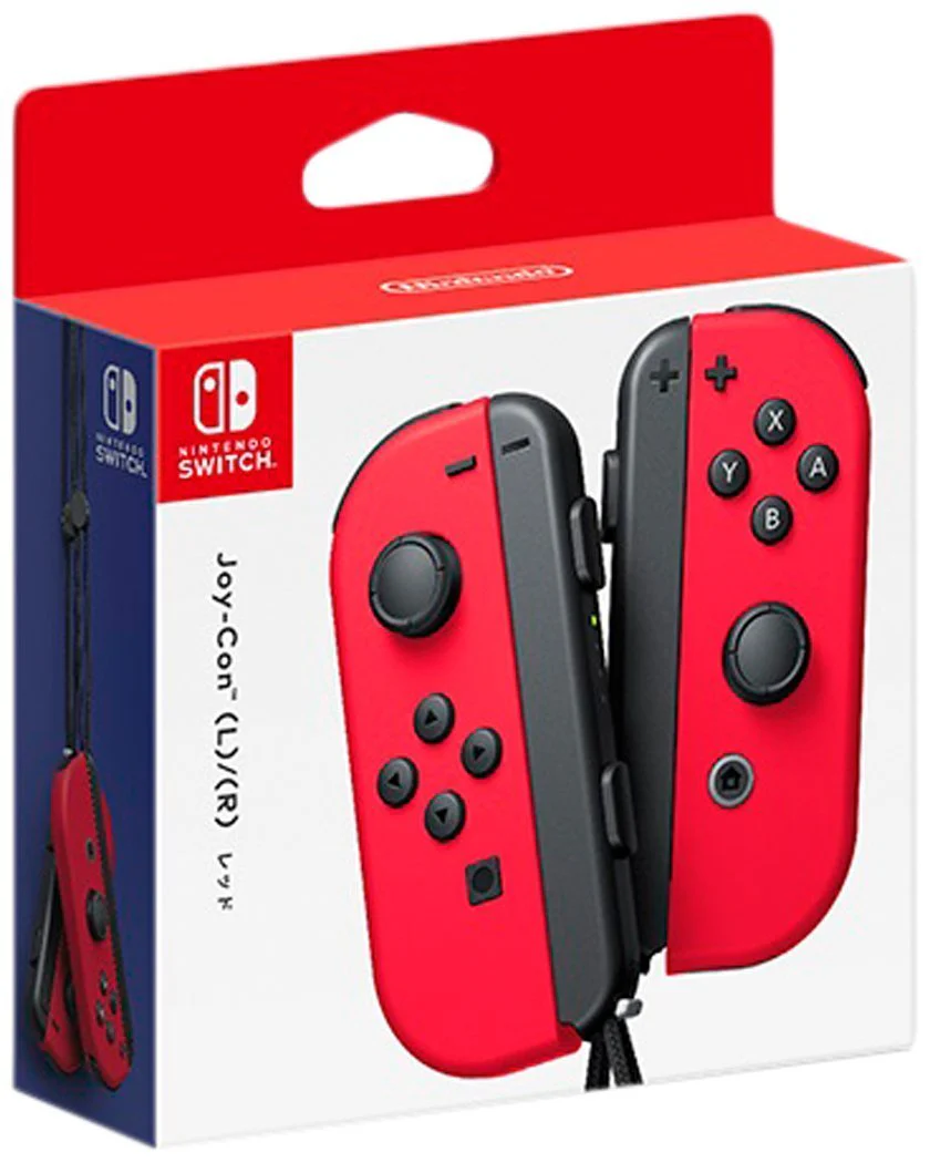 Nintendo Switch JoyCon Red Mario Edition Red Color