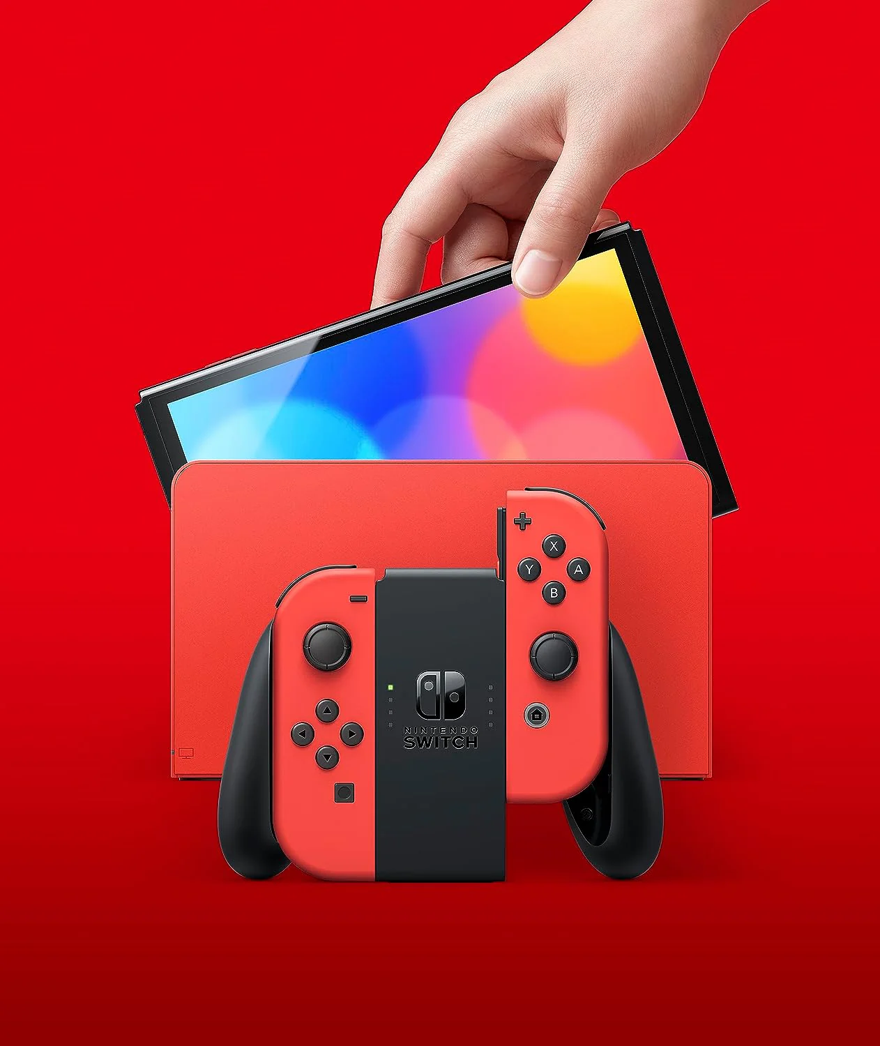 Nintendo Switch - OLED Model: Mario Red Edition - Image 4