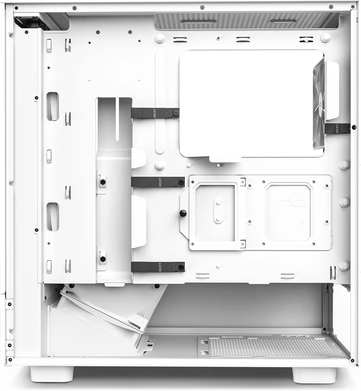 NZXT H5 Flow RGB ATX Tempered Glass Mid Tower (WHITE) Gaming Case - Image 6
