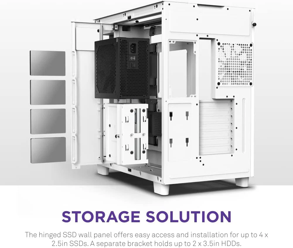 NZXT H9 Elite Premium Dual-Chamber Mid-Tower Tempered Glass Gaming Case - Image 6