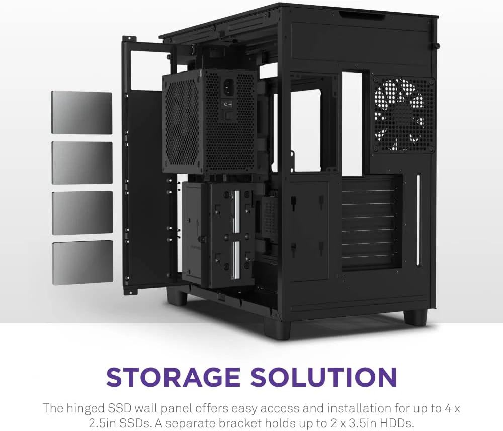 NZXT H9 Elite Premium Dual-Chamber Mid-Tower Tempered Glass Gaming Case - Image 6
