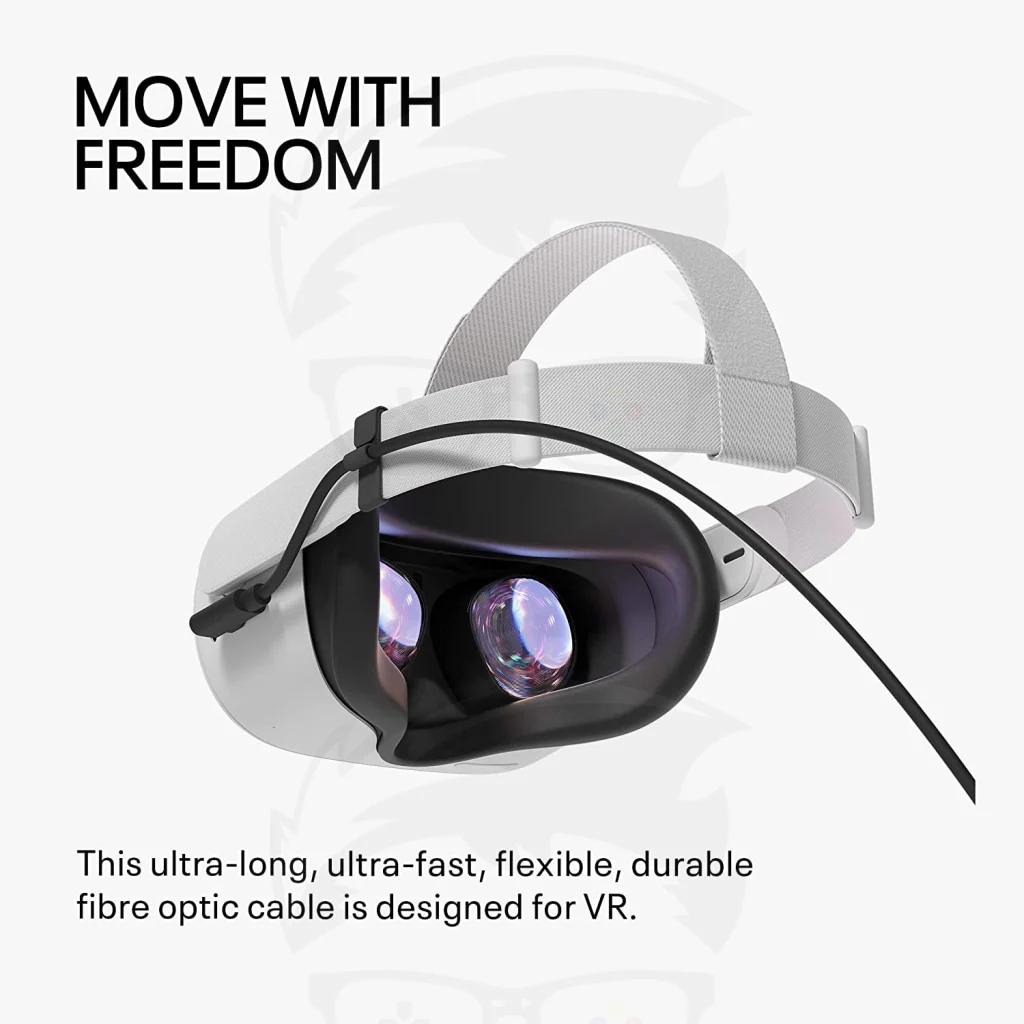 Oculus Link Cable Virtual Reality Headset Cable for Quest 2 (5M) - PC VR - Image 3