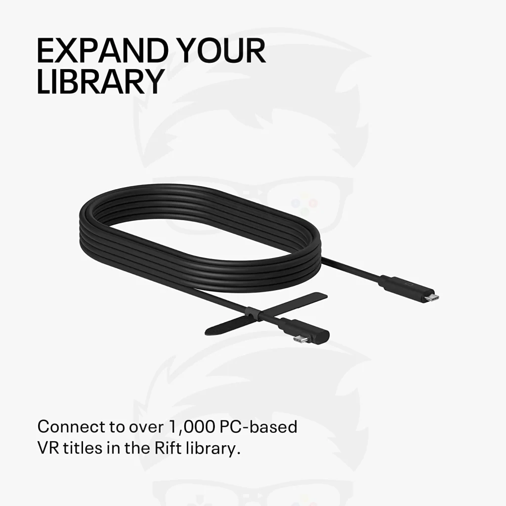 Oculus Link Cable Virtual Reality Headset Cable for Quest 2 (5M) - PC VR - Image 4