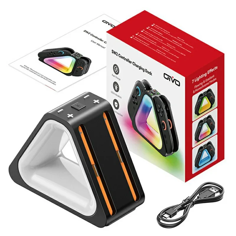 OIVO Controller Charging Dock for Nintendo Switch 2 - Black - Image 5
