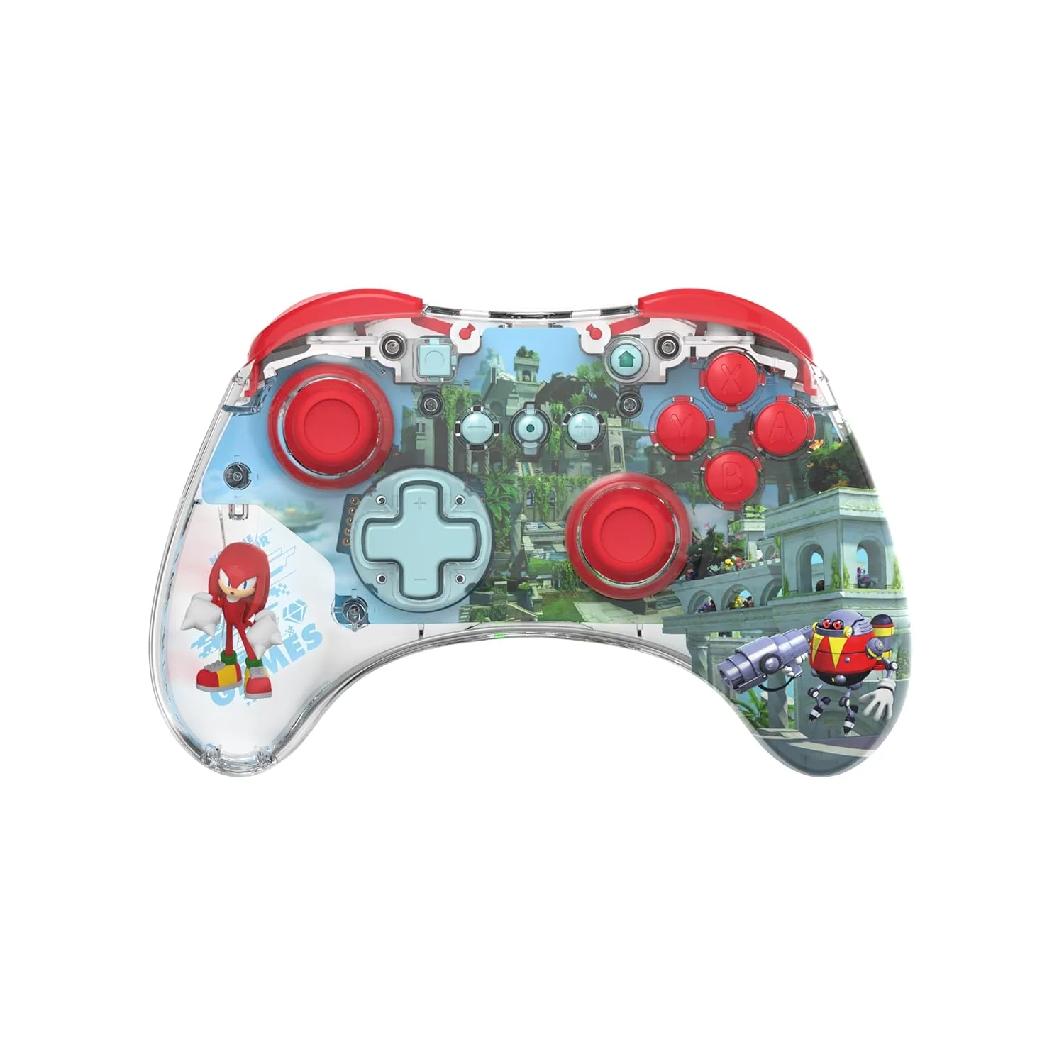PDP REALMz Wireless Nintendo Switch Controller Forest Biome USB-C Connection - Clear Design - Image 2