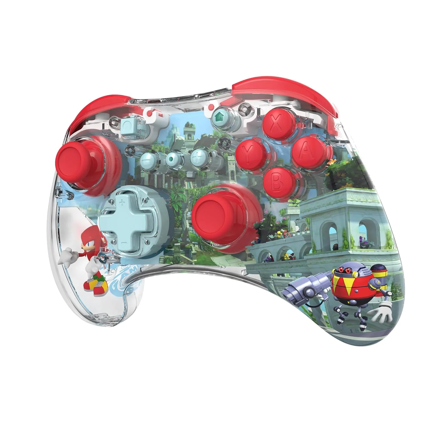 PDP REALMz Wireless Nintendo Switch Controller Forest Biome USB-C Connection - Clear Design - Image 4